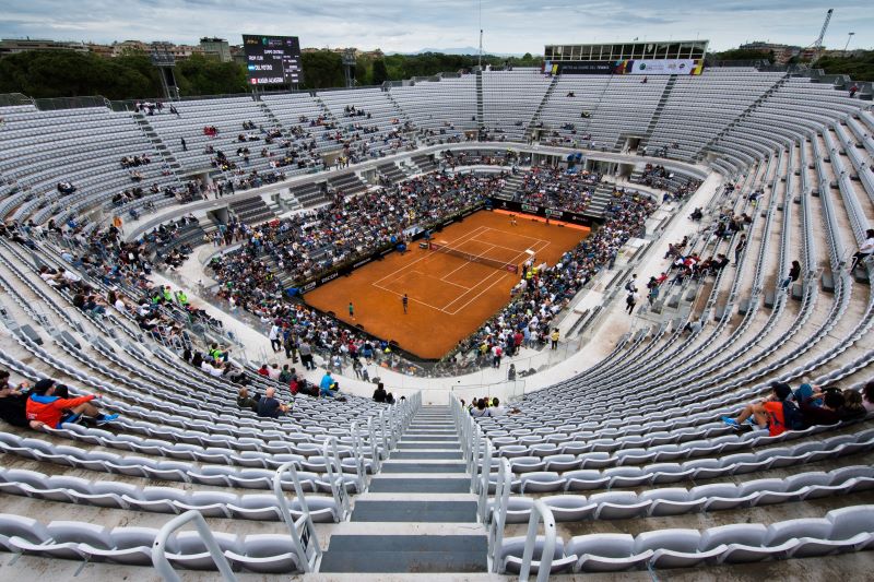 123 estadio de tenis en Roma